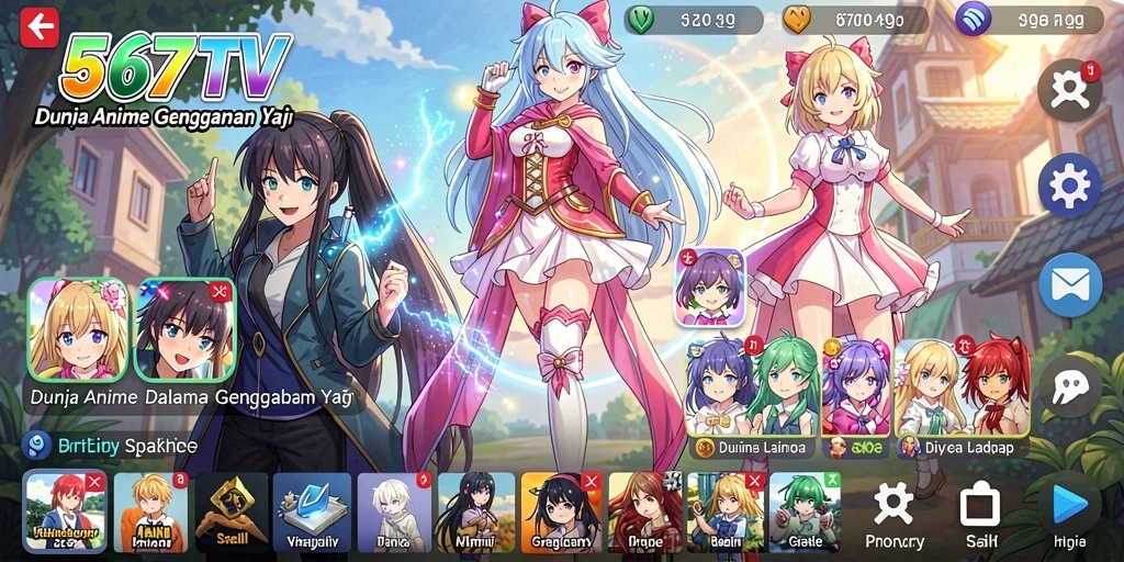 Gameplay Anime yang menarik dan seru di 567TV.