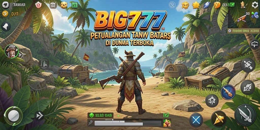 Screenshot menunjukkan gameplay seru di dunia Open World BIG777.
