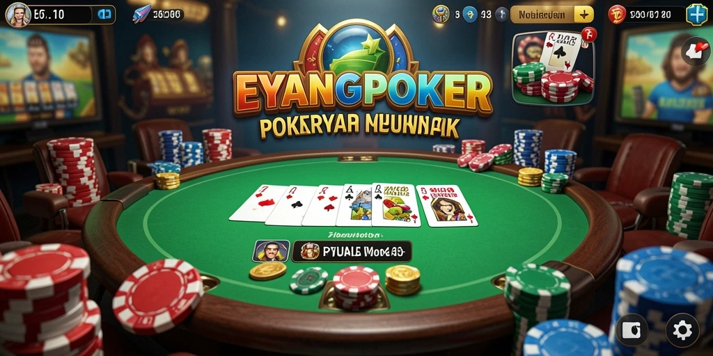 Gameplay menarik dalam dunia poker RPG.