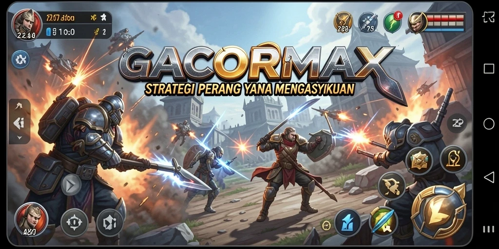 Tampilan gameplay seru dan strategi dalam GACORMAX.