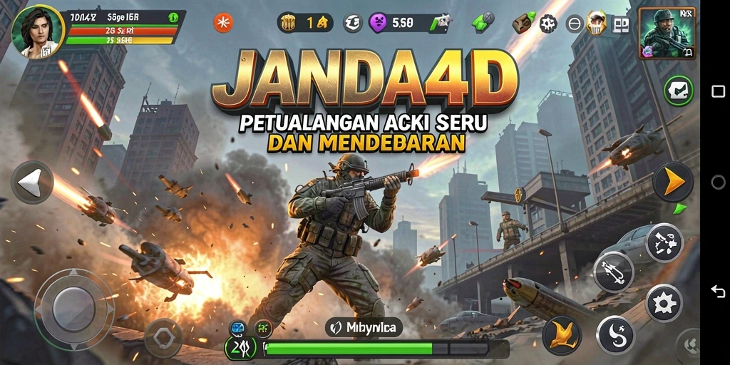 Tangkapan layar dari gameplay dinamis JANDA4D yang mendebarkan.