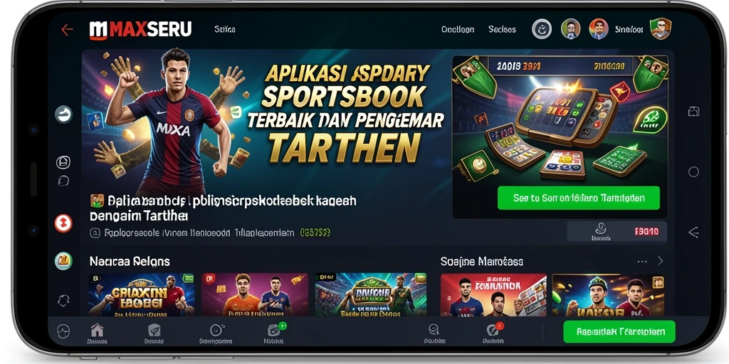 Tampilan gameplay menarik dari aplikasi Sportsbook MAXSERU.