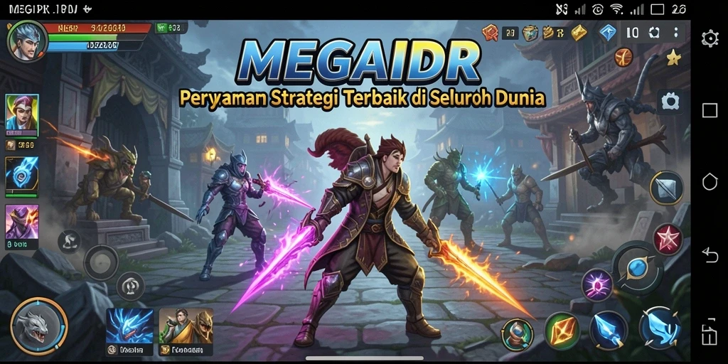 Tampilan menakjubkan dari gameplay strategis di MEGAIDR.