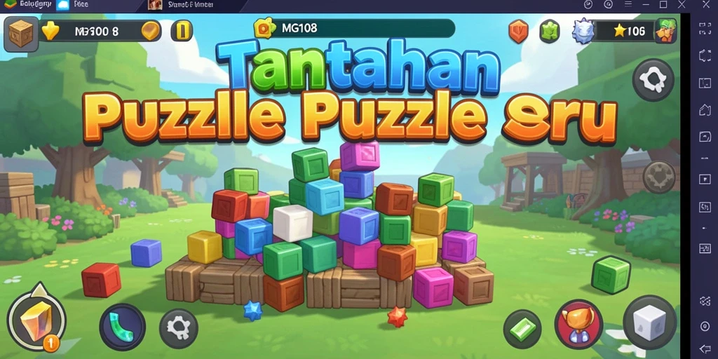 Screenshot gameplay MG108 menunjukkan tantangan seru yang harus dipecahkan.