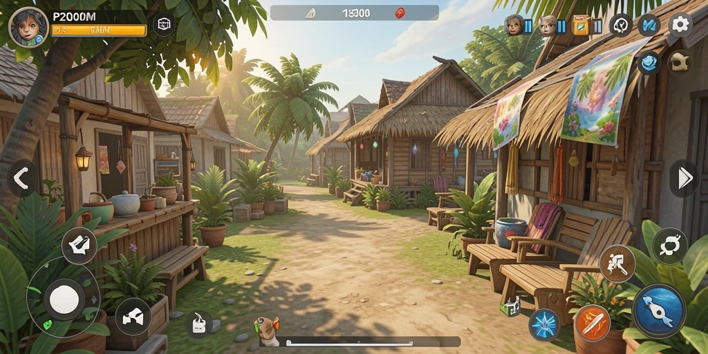Screenshot P200M menampilkan gameplay yang seru dan menghibur.