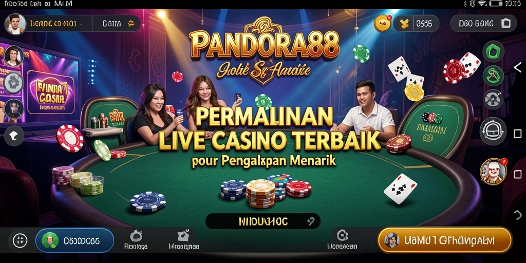 Tampilan gameplay PANDORA88 yang memukau dengan dealer langsung.