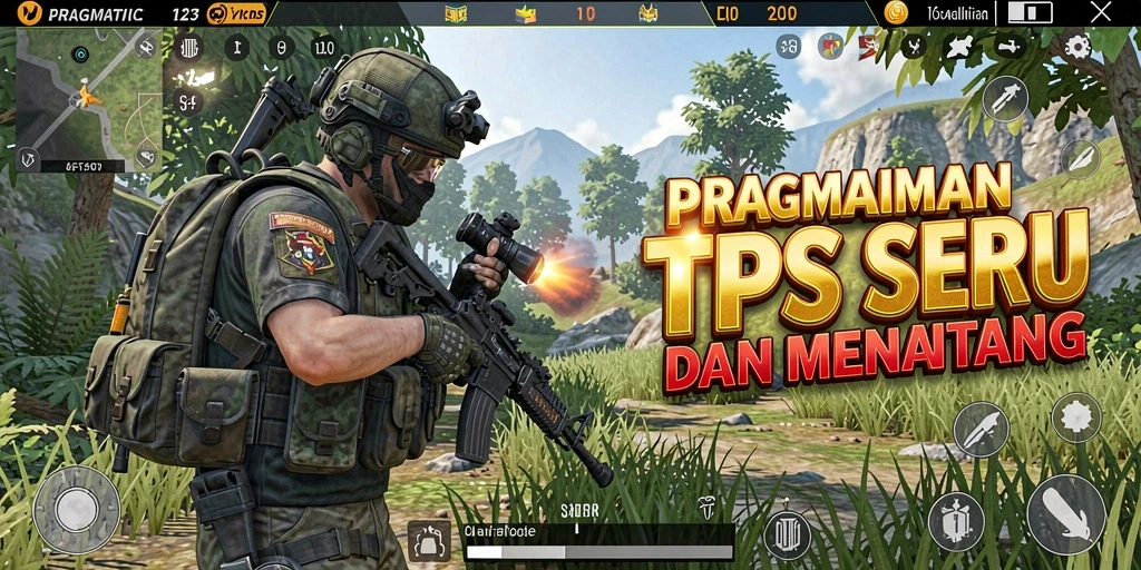 Screenshot PRAGMATIC123 menampilkan aksi mendebarkan dalam gameplay TPS.