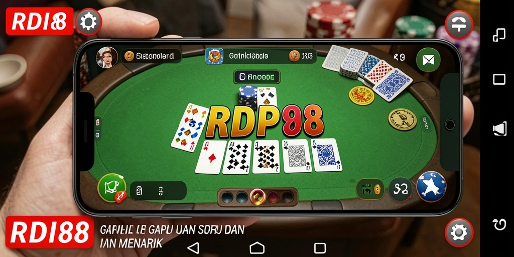 Tampilan gameplay RDI88 yang penuh strategi Gaple.