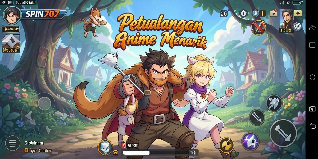 Tangkapan layar gameplay SPIN707 yang menampilkan karakter Anime yang menarik.