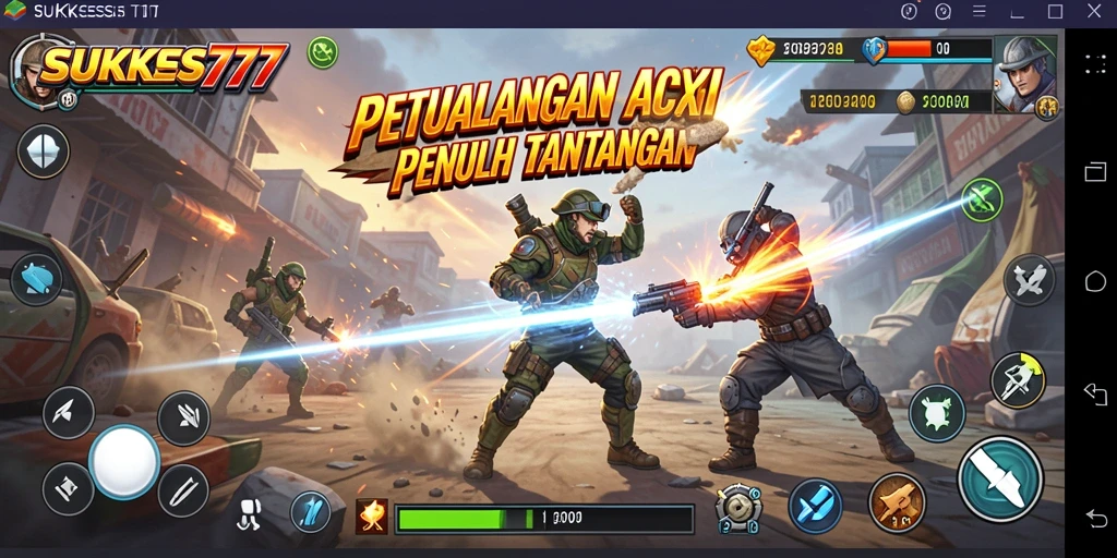 Tampilan aksi seru dalam gameplay SUKSES777.